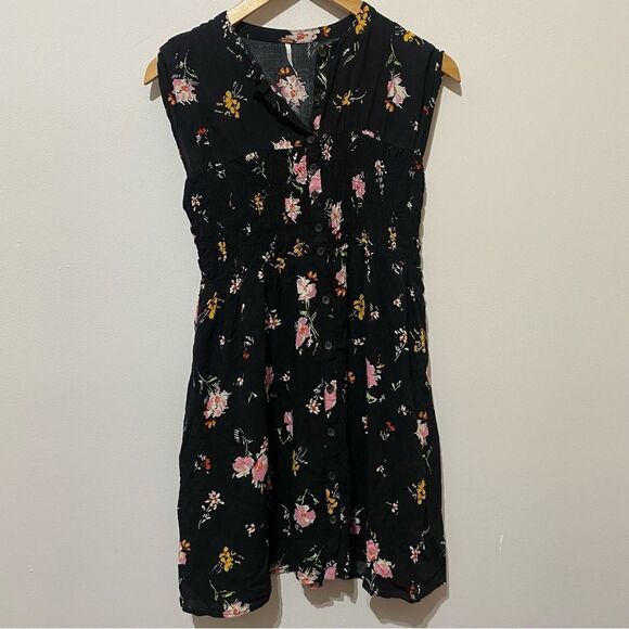 NWOT Free People Greatest Day Smocked Floral Shirtdress - Picture 3 of 7